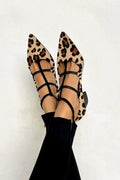 Ludovica |  Animal Print Ballerinas with Thin Straps