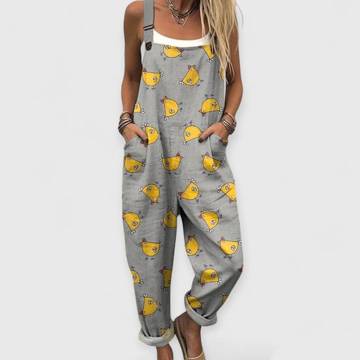 Althea | Wide Vintage Handmade Jumpsuit for a Unique Style