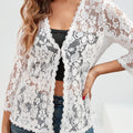 Dieke | Women's Lace Cardigan Sheer Open Front Floral