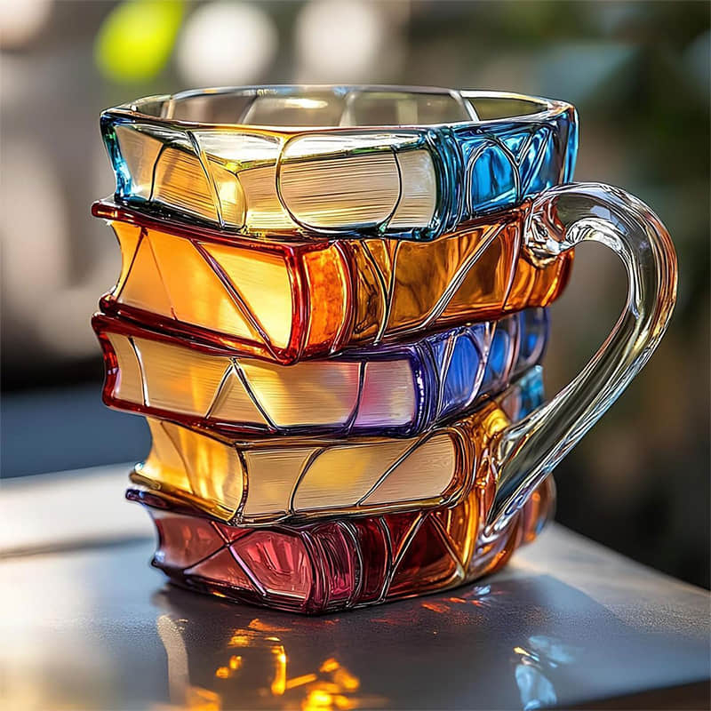 Handmade 3D Reading Happiness Mug