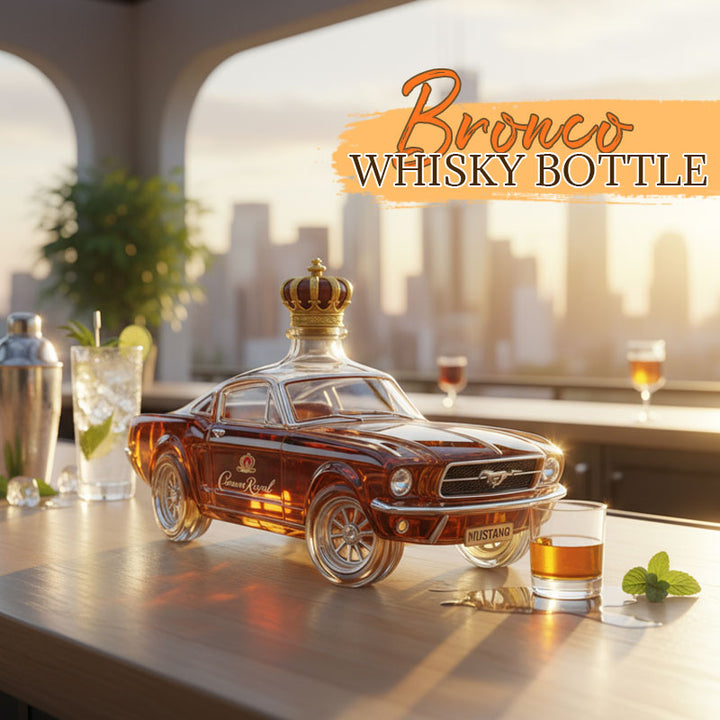 Bronco Mustang Whiskey Bottle