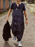 Baggy Jeans Overall with Matching Pocket