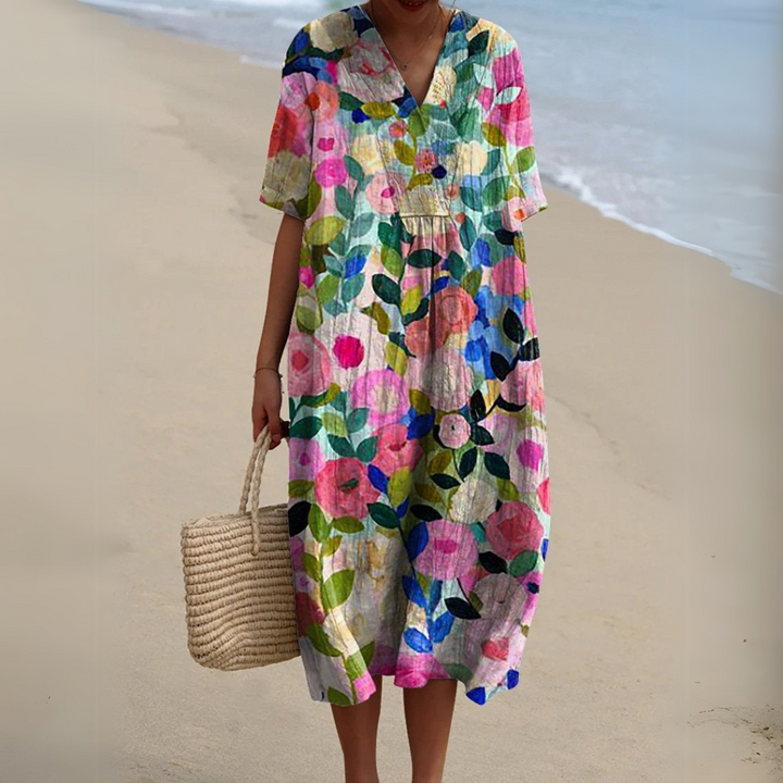 Nathalie™ | Elegant Floral Dress