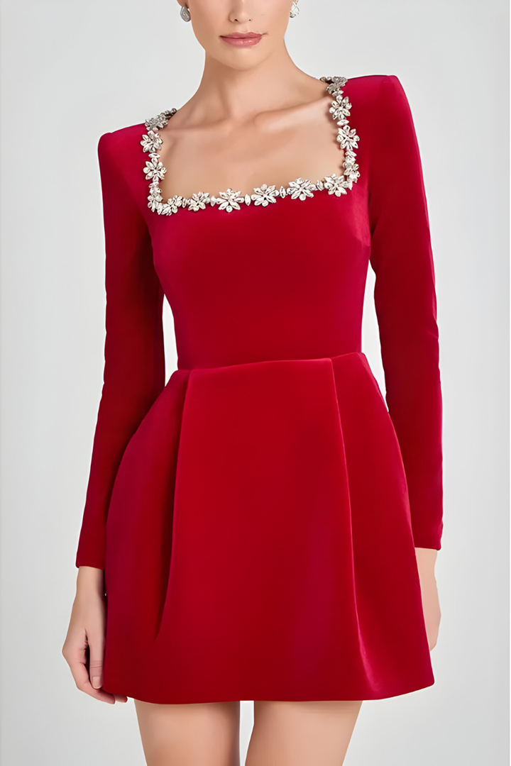 Noelle™ | Classic Velvet Cocktail Dress