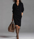 Damaris |  Warm Knitted Dress, Elegant & Comfortable