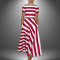 Amanda |  Casual Summer Striped Dress