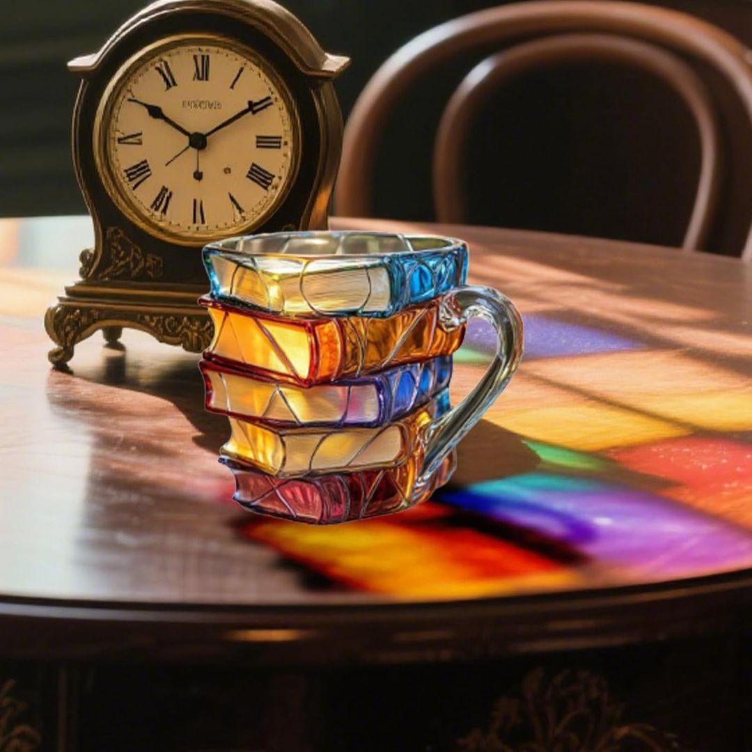 Handmade 3D Reading Happiness Mug