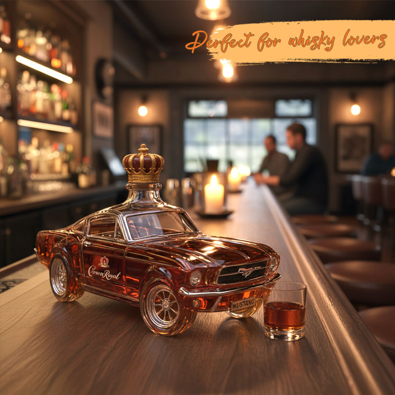 Bronco Mustang Whiskey Bottle