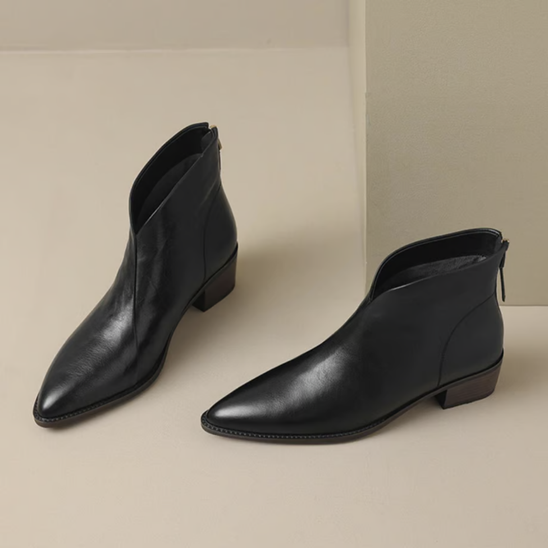 Anita™ | Luxury Ankle Boots with Low Heel