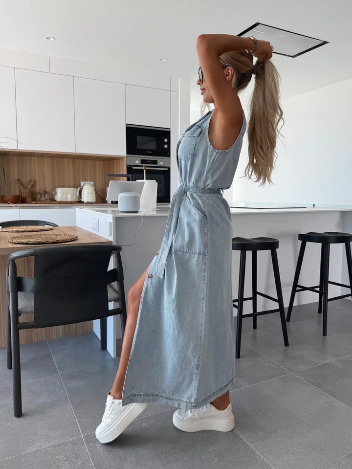 Louisa™ | Maxi Denim Dress