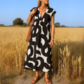 Valérie |  Airy Dress with V-Neckline