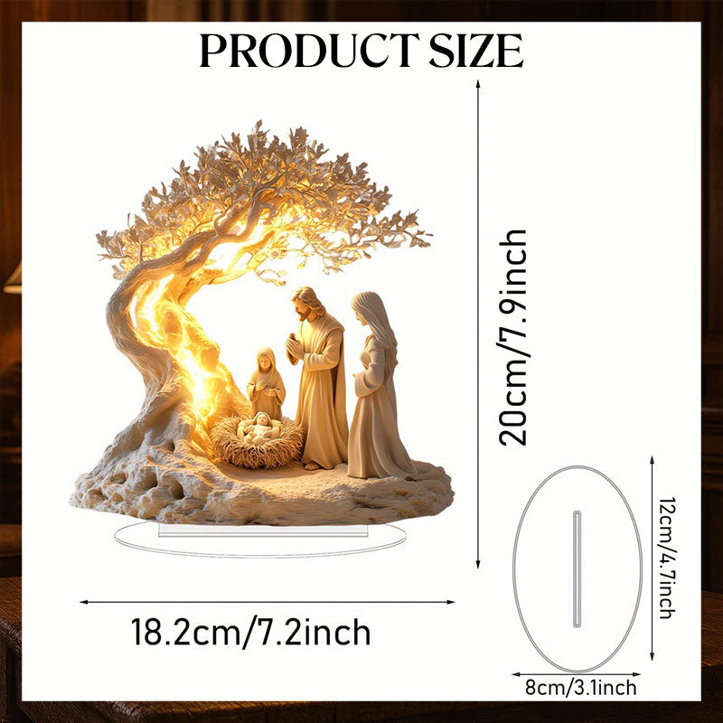 Jesus Tree of Life Newborn Desktop Decoration