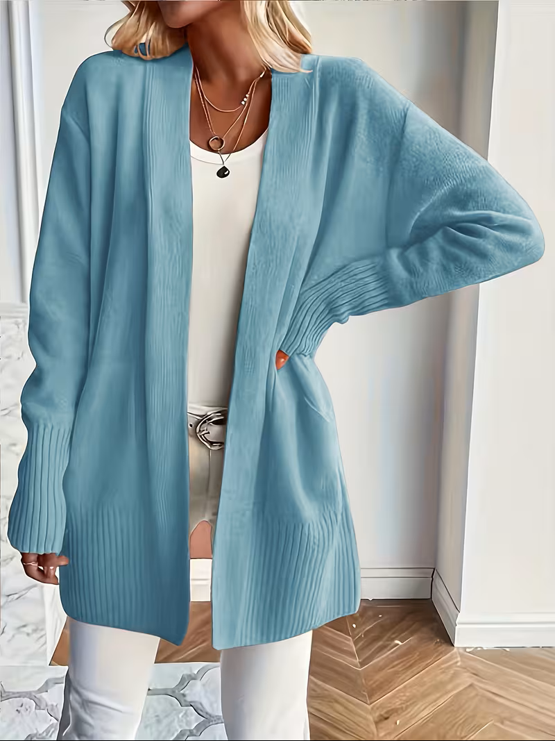 Jeltje | Women's Lightweight Open Front Pocket Cardigan Sweater