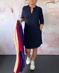 Miravo |  Simple V-Neck Dress
