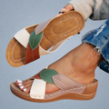Nina | Handmade Wedge Sandals in Premium Materials