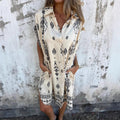 Silke |  Casual Loose-Fit Dress with Short Sleeves