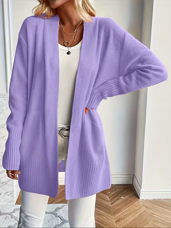 Jeltje | Women's Lightweight Open Front Pocket Cardigan Sweater
