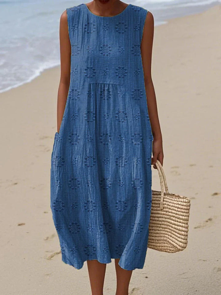 Vibeke™ | Elegant Sleeveless Dress with Functional Pockets