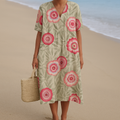 Mara |  Dress with Leaf and Flower Mandala