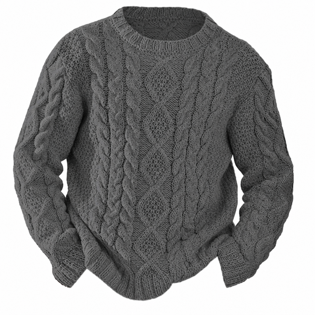 Callum - Aran Cable Knit Sweater