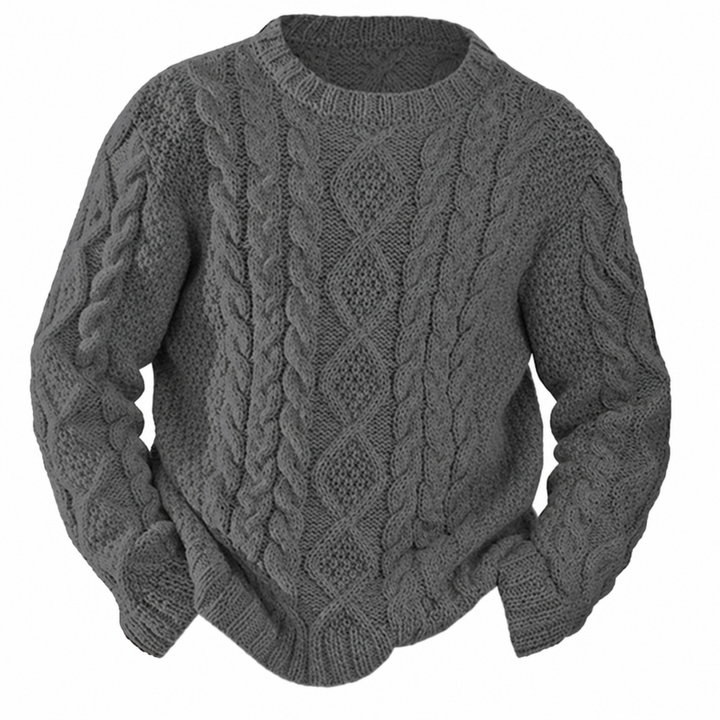 Callum - Aran Cable Knit Sweater