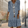 Ursala |  Floral Print Midi Dress