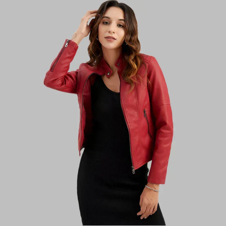 Bellini | Minimalist Smooth Leather Jacket