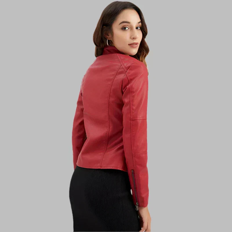Bellini | Minimalist Smooth Leather Jacket