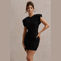 Amya |  Modern Chic Party Dress with Glitter