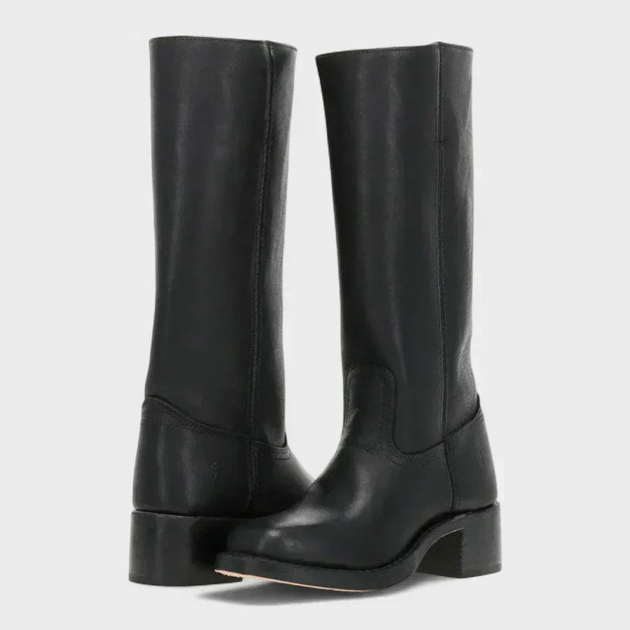 Fleur™ | Retro Leather Boots