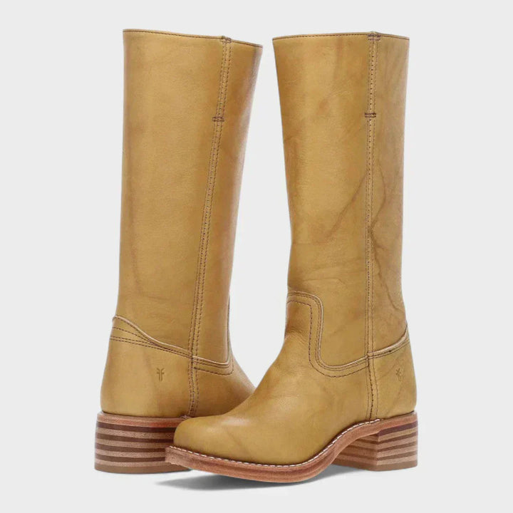 Fleur™ | Retro Leather Boots