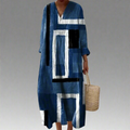 Leah |  Elegant Geometric Dress