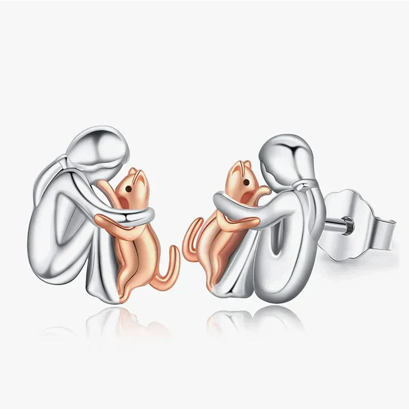 Preston & Payton™ | Cat Icon Earrings