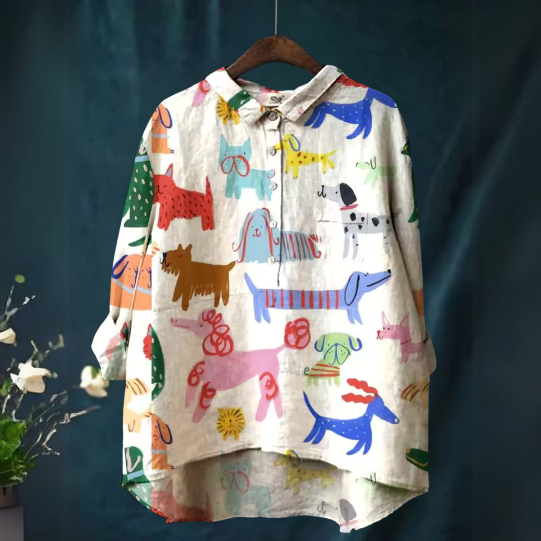 Elva™ | Stylish Everyday Shirt with Pattern