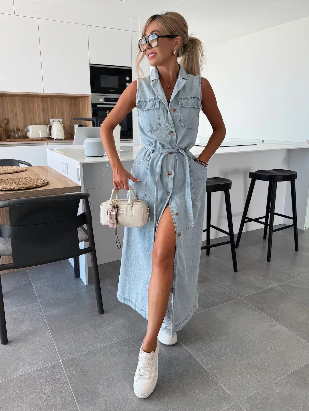 Louisa™ | Maxi Denim Dress