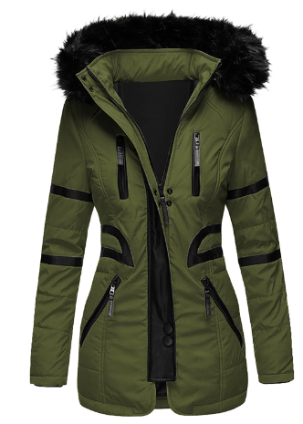 Aafke | Women's Parka Hooded Fur Trim Winter Long 1