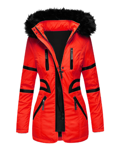 Aafke | Women's Parka Hooded Fur Trim Winter Long 3