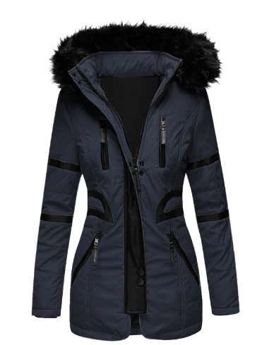 Aafke | Women's Parka Hooded Fur Trim Winter Long 4