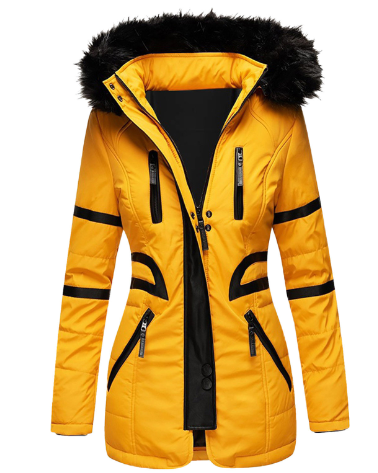 Aafke | Women's Parka Hooded Fur Trim Winter Long 5