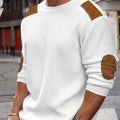 Aaron | Men's Pullover Sweater Elbow Patch Knit