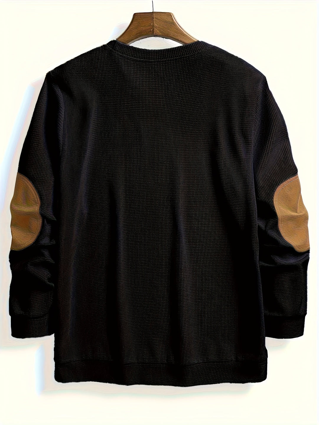 Aaron | Men's Pullover Sweater Elbow Patch Knit 11