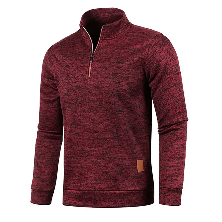 Alessandro - Marled Half-Zip Sweater 1