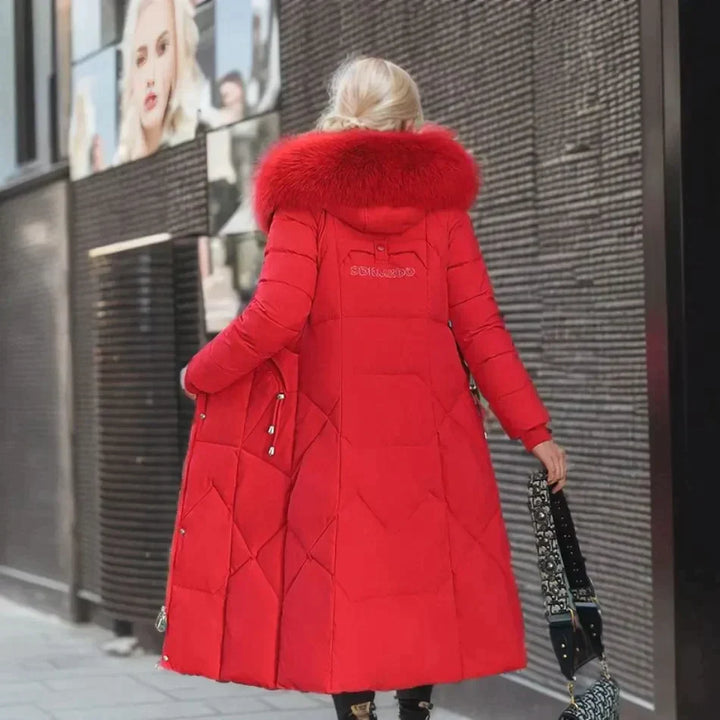 Alessia - Fur Trim Long Winter Puffer Coat 8