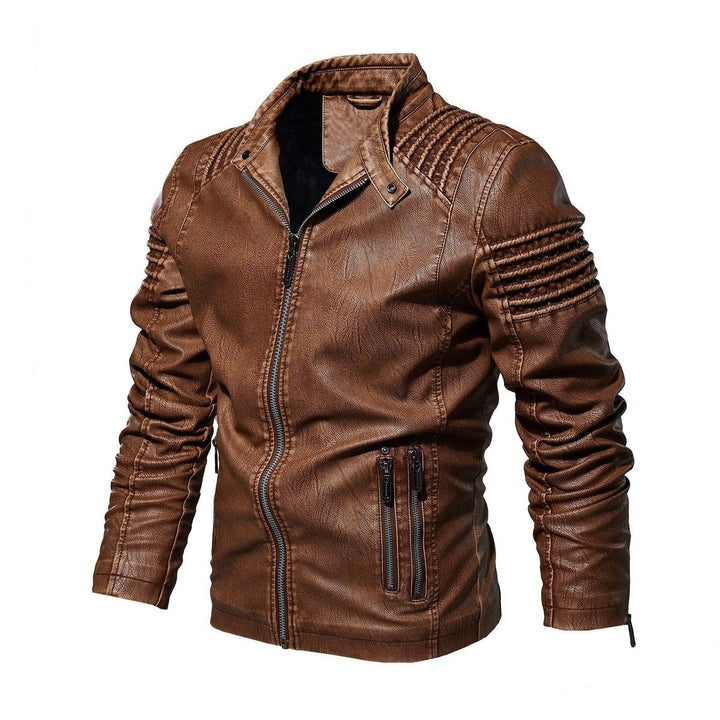 Alexander | Men's Faux Leather Jacket Racer Biker Slim Fit 4