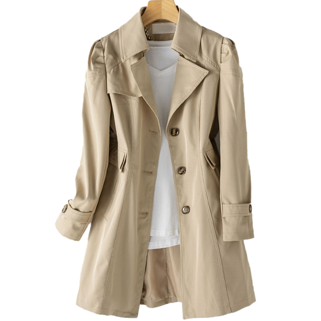 Alison | Women's Trench Coat Long Double Breasted 3