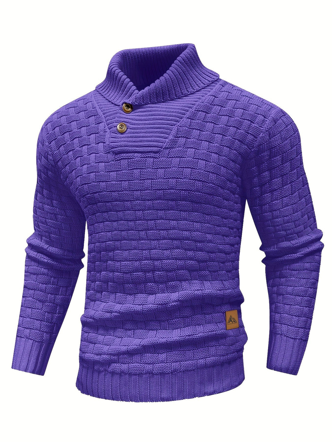 Alistair - Shawl Collar Textured Sweater 10