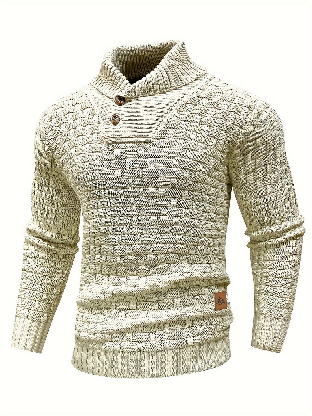 Alistair - Shawl Collar Textured Sweater 4