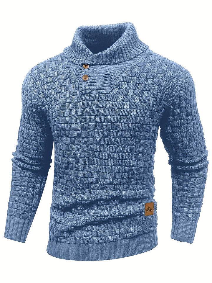 Alistair - Shawl Collar Textured Sweater 5