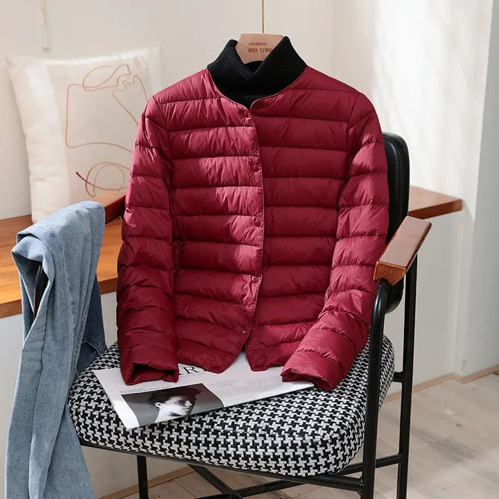 Amandine | Women's Collarless Lightweight Puffer Jacket 8