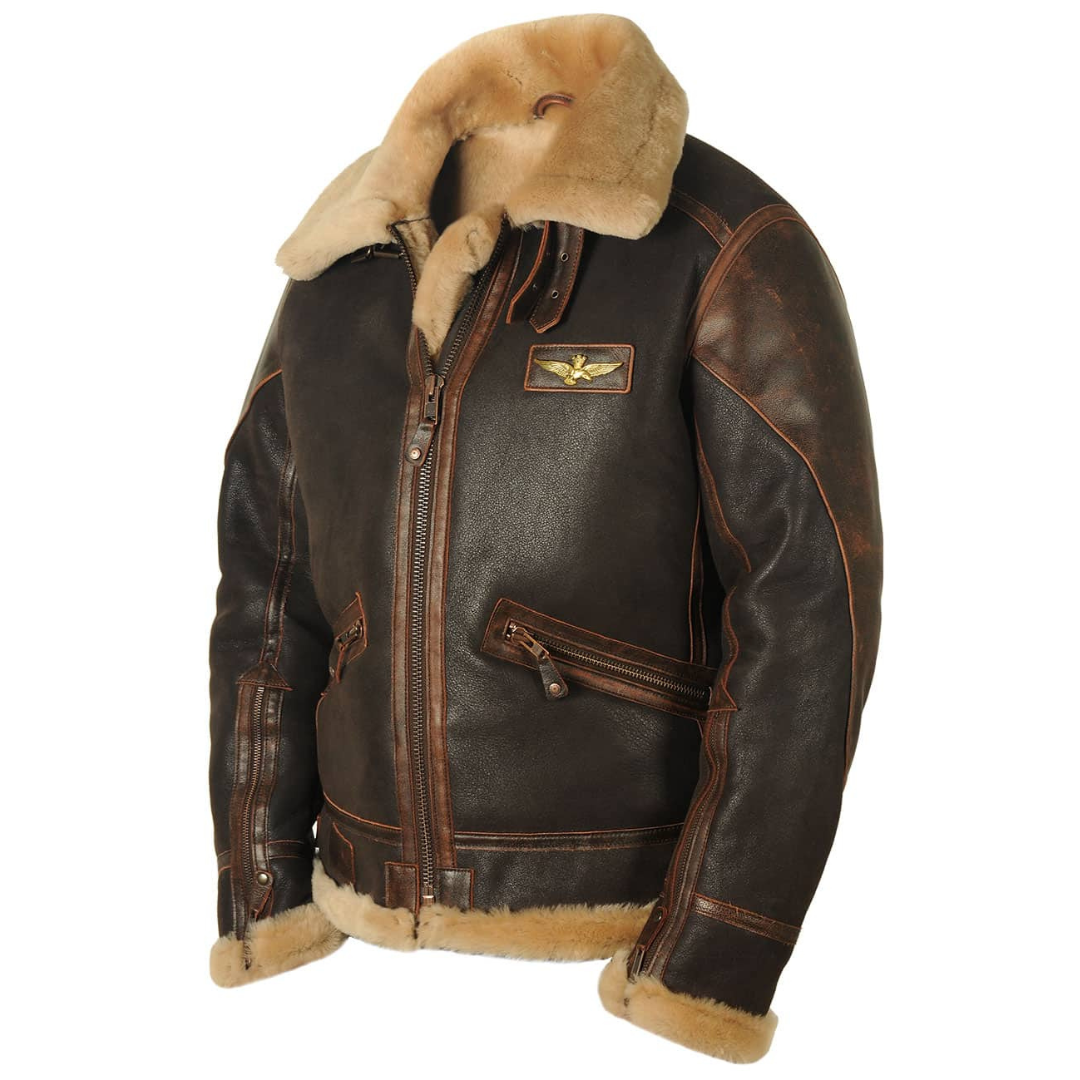 Anders - Shearling Aviator Leather Jacket 1